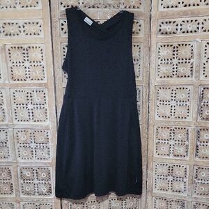 Columbia PFG Black Open Back Athletic Dress With Attached Shorts XL